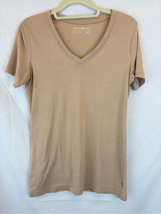 Eddie Bauer Tops - Eddie Bauer Women's V-Neck Favorites Tee in Tan- Tall L Worn Once Excellent Fall